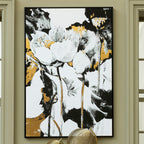 Floral and Metallic Wall Art | Astratto