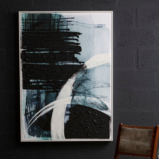 Blue and Black Wall Art | Astratto