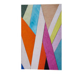 Genuine Leather Striped Wall Art | Safira