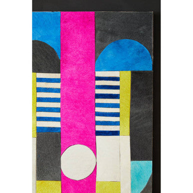 Genuine Leather Multicoloured Wall Art | Safira