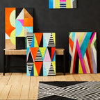 Genuine Leather Abstract Wall Art | Safira