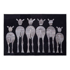 Leather Patchwork Zebra Wall Art | Safira