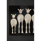 Leather Patchwork Zebra Wall Art | Safira