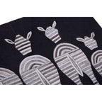 Leather Patchwork Zebra Wall Art | Safira