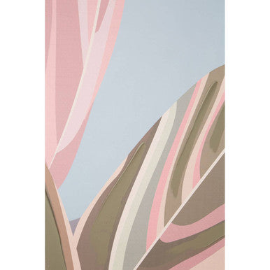 Pastel Leaves Canvas Wall Art | Astratto