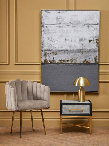 Grey and Gold Foil Wall Art | Astratto