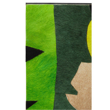 Botanical Hair on Leather Patchwork Wall Art | Safira