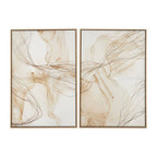 Set of Two Natural Abstract Wall Art | Astratto