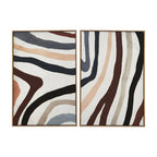 Set of Two Multi Coloured Abstract Wall Art | Astratto