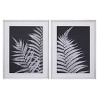Set of Two Leaf Print Wall Art | Nason