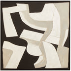 Monochrome Abstract Textured Wall Art | Astratto