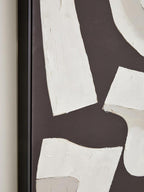 Monochrome Abstract Textured Wall Art | Astratto