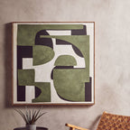 Green Textured Abstract Wall Art | Astratto