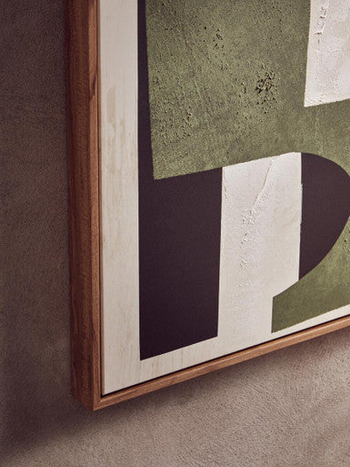 Green Textured Abstract Wall Art | Astratto
