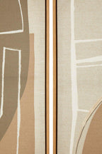 Set of 2 Neutral Abstract Canvas Wall Art | Astratto