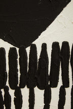 Black and White Abstract Hand Painted Wall Art | Astratto