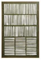 Green and Natural Textured Canvas Wall Art | Astratto