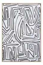 Abstract Black and Cream Textured Wall Art | Astratto