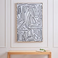 Abstract Black and Cream Textured Wall Art | Astratto