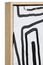 Abstract Black and Cream Textured Wall Art | Astratto