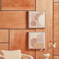 Set of 2 Natural Textured Wall Art | Astratto