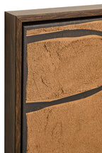 Set of 2 Brown and Black Textured Wall Art | Astratto
