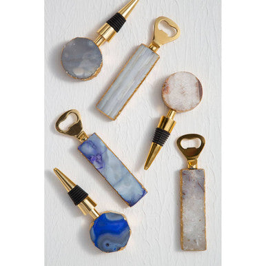 Grey Bottle Opener and Stopper Set | Bowerbird Agata