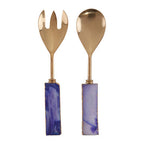 Blue Warm Metallic Serving Set | Bowerbird Agata