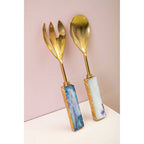 Blue Warm Metallic Serving Set | Bowerbird Agata