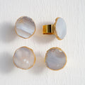 Grey and Gold Napkin Rings | Bowerbird Agata