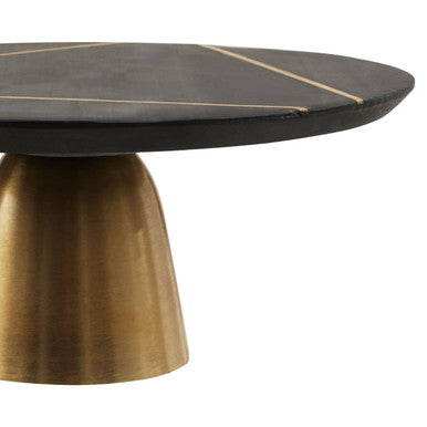 Black Slate and Gold Cake Stand | Omari