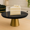 Black Slate and Gold Cake Stand | Omari