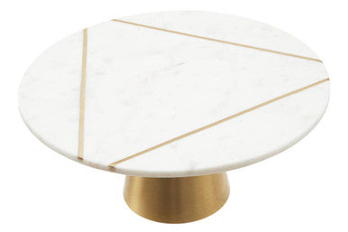 White Marble Cake Stand | Omari