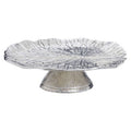 Silver Finish Lotus Leaf Cake Stand | Salma