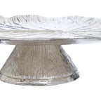 Silver Finish Lotus Leaf Cake Stand | Salma