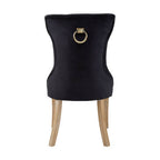 Black Buttoned Dining Chair | Kensington Townhouse