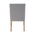 Grey Linen Dining Chair | Kensington Townhouse