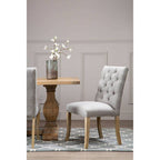 Grey Linen Dining Chair | Kensington Townhouse