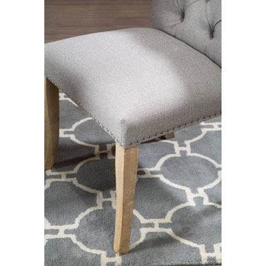 Grey Linen Dining Chair | Kensington Townhouse