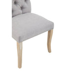 Grey Linen Dining Chair | Kensington Townhouse