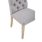 Grey Linen Dining Chair | Kensington Townhouse