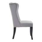 Grey Velvet Dining Chair | Kensington Townhouse