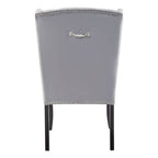 Grey Velvet Dining Chair | Kensington Townhouse