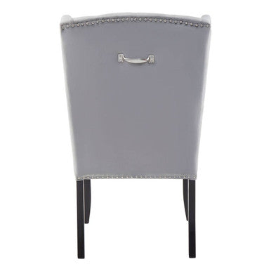 Grey Velvet Dining Chair | Kensington Townhouse