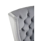 Grey Velvet Dining Chair | Kensington Townhouse