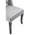 Grey Velvet Dining Chair | Kensington Townhouse