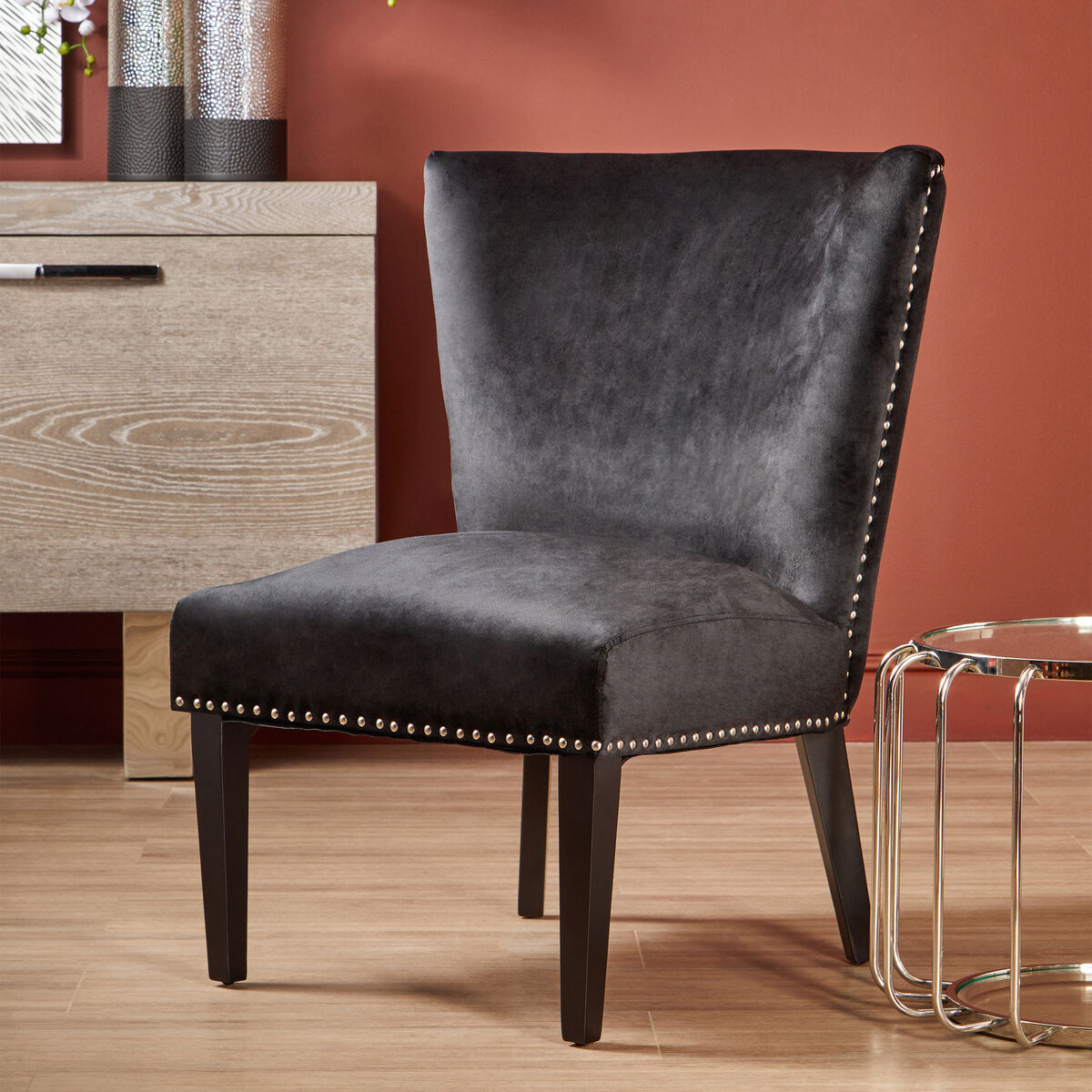 Black Winged Dining Chair | Kensington Townhouse