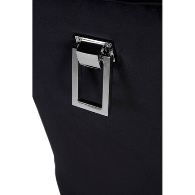 Black Buttoned Dining Chair with Antique Legs | Kensington Townhouse