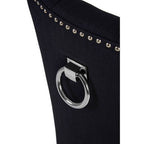 Black Linen Studded Dining Chair | Kensington Townhouse