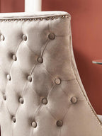 Natural Linen Dining Chair with Dark Legs | Kensington Townhouse
